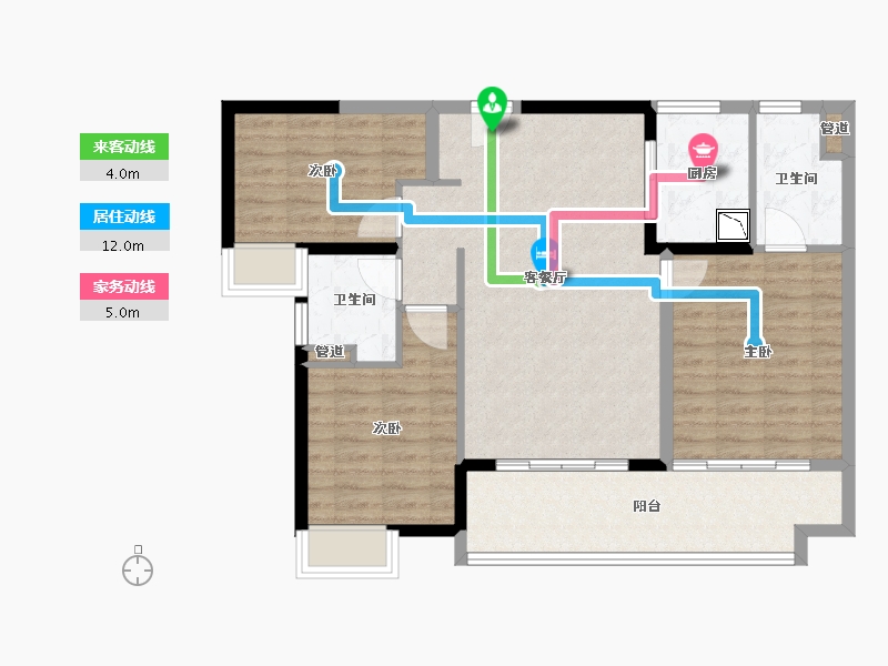 福建省-厦门市-马銮湾1号-92.00-户型库-动静线