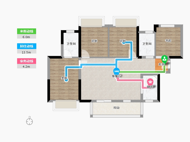 广西壮族自治区-南宁市-印象愉景湾-82.69-户型库-动静线