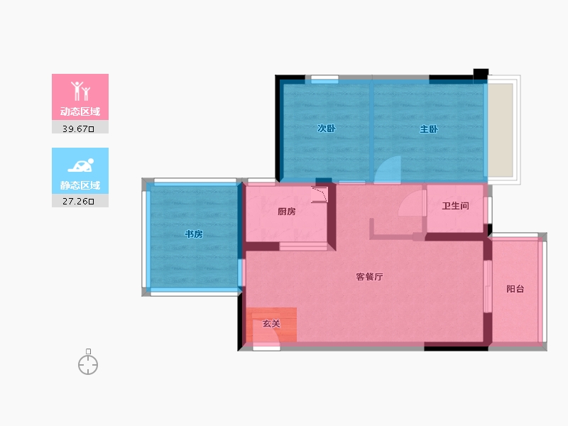 广西壮族自治区-南宁市-锦上城-58.94-户型库-动静分区