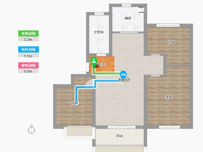 山东省-青岛市-海信文墨里-80.00-户型库-动静线