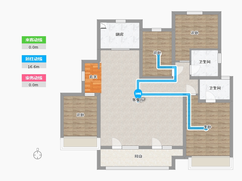 山东省-青岛市-佳兆业・悦峰-114.40-户型库-动静线