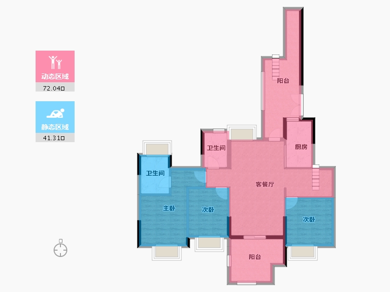 广东省-珠海市-星河传奇-101.15-户型库-动静分区