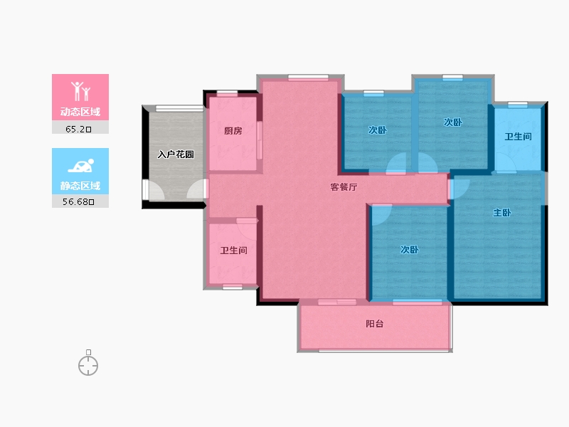 广西壮族自治区-防城港市-埠上桃源-116.83-户型库-动静分区