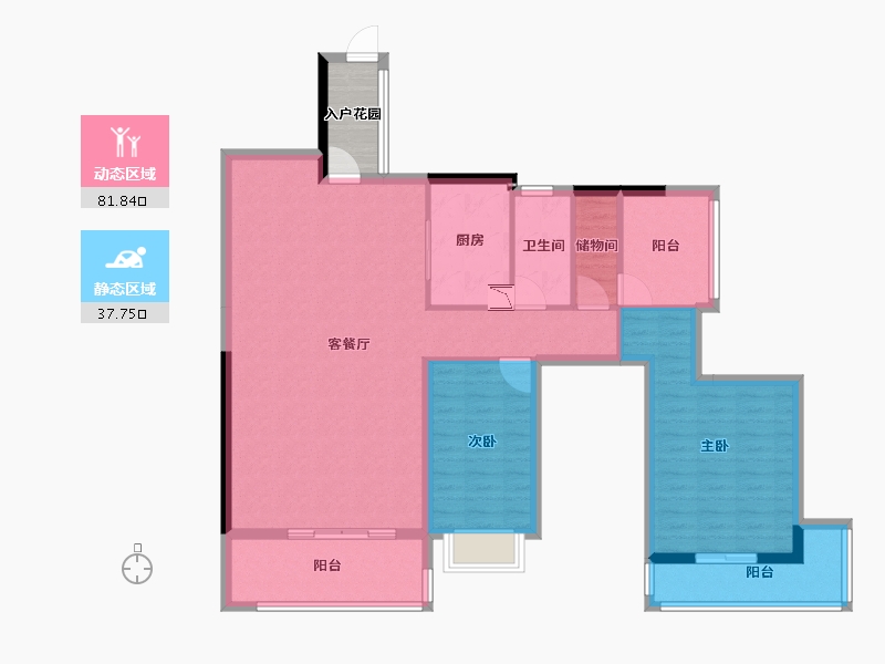 广西壮族自治区-柳州市-南俪首座-111.12-户型库-动静分区