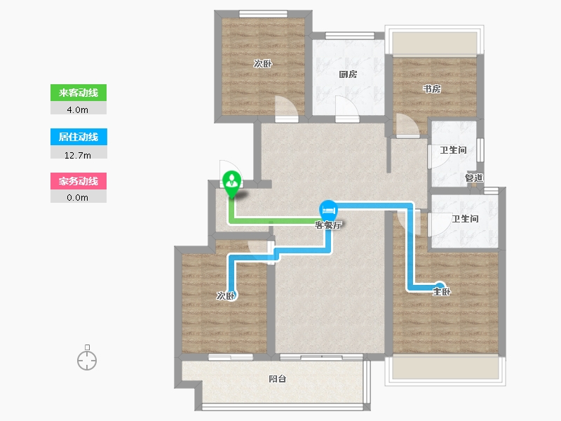 安徽省-芜湖市-伟星政务壹号-99.99-户型库-动静线