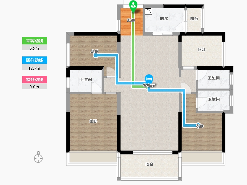 广东省-佛山市-碧桂园翡翠山（佛山・三水新城）-111.20-户型库-动静线