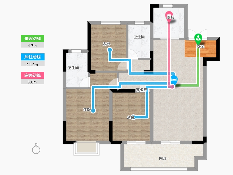 江苏省-南通市-春晓熙岸-92.80-户型库-动静线