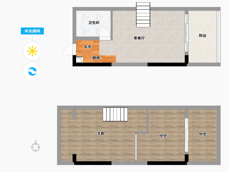 广东省-佛山市-宇浩紫云汇-74.19-户型库-采光通风