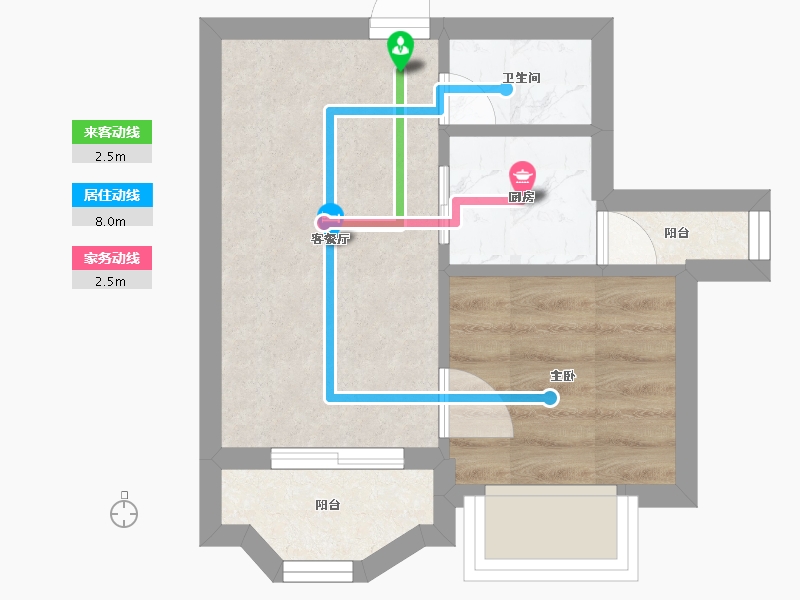 广东省-东莞市-聚豪名轩-25.53-户型库-动静线