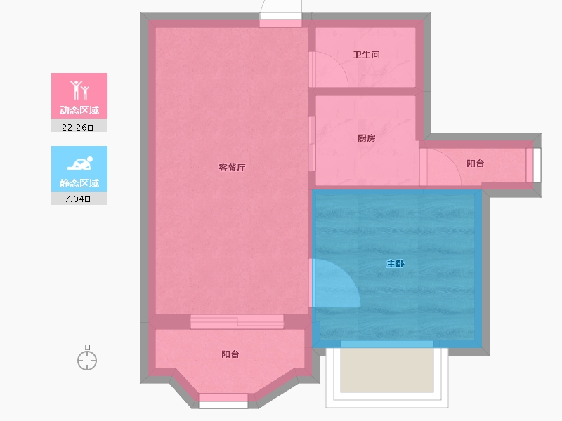 广东省-东莞市-聚豪名轩-25.53-户型库-动静分区