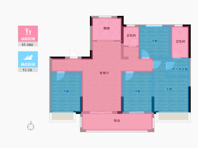 河南省-漯河市-漯河-103.93-户型库-动静分区