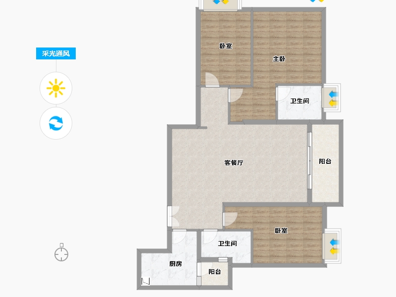 广东省-广州市-金众西关海-120.12-户型库-采光通风