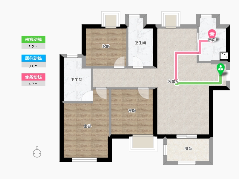 福建省-厦门市-远洋天和-69.00-户型库-动静线