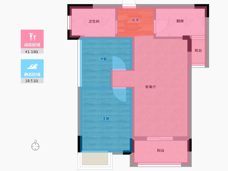 广东省-惠州市-罗浮上善公馆-52.58-户型库-动静分区