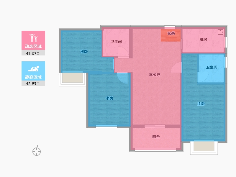 福建省-漳州市-国贸天成-78.22-户型库-动静分区