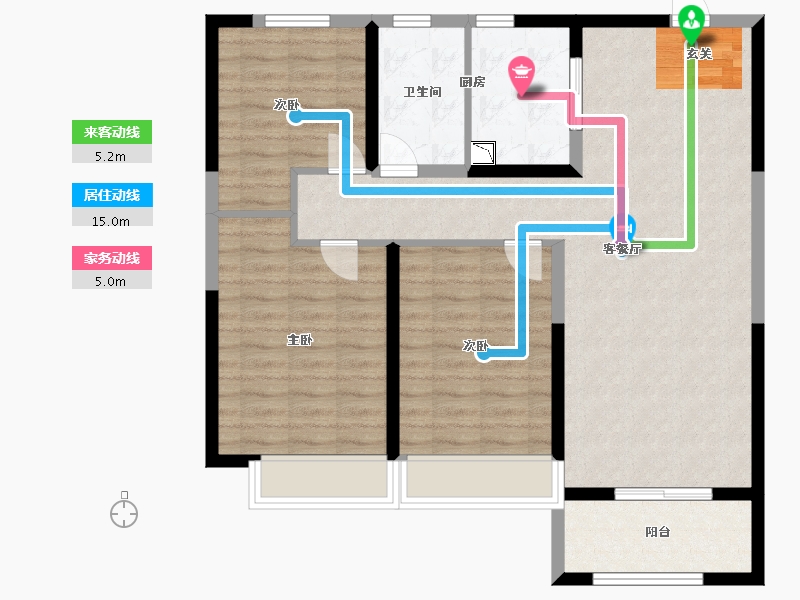 河北省-石家庄市-保利・拉菲公馆【衡水】-94.40-户型库-动静线