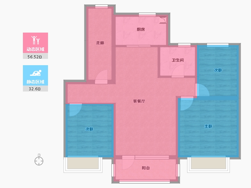 北京-北京市-御东汇�Z-78.24-户型库-动静分区