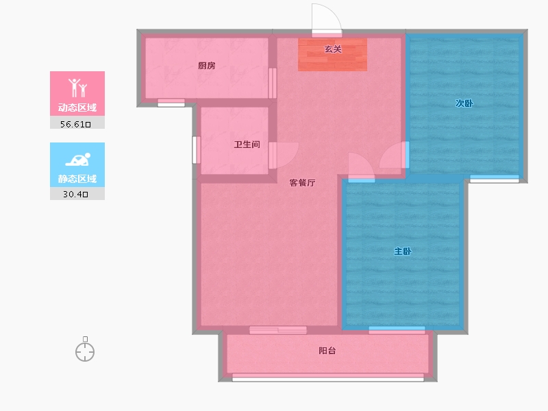 河北省-石家庄市-润江正定壹�院-77.58-户型库-动静分区