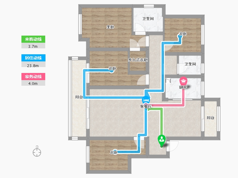 山东省-日照市-安澜嘉园-90.00-户型库-动静线