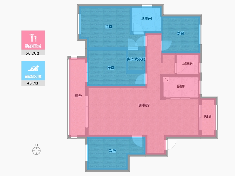 山东省-日照市-安澜嘉园-90.00-户型库-动静分区