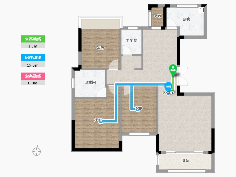 湖北省-黄冈市-盛世华城-99.39-户型库-动静线