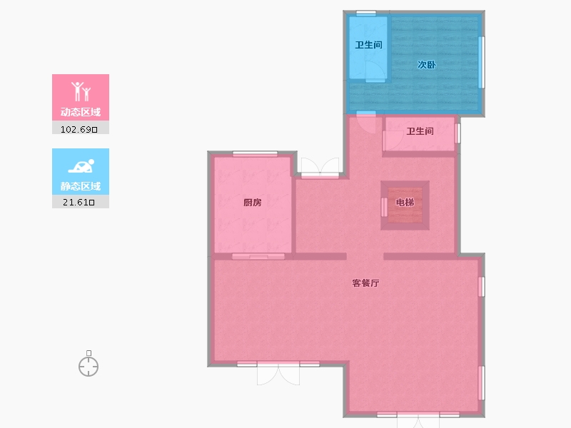 北京-北京市-金隅上城郡-113.49-户型库-动静分区