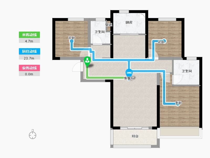 河南省-郑州市-裕华会园-97.60-户型库-动静线