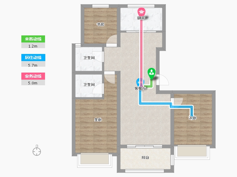 山东省-聊城市-瑞利・昌庭花园-78.02-户型库-动静线