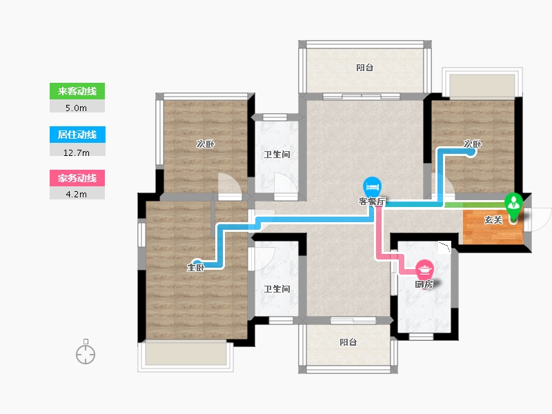 广西壮族自治区-柳州市-彰泰城-87.06-户型库-动静线