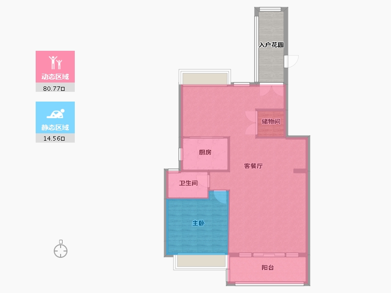 广西壮族自治区-柳州市-碧桂园・十里江湾-95.11-户型库-动静分区