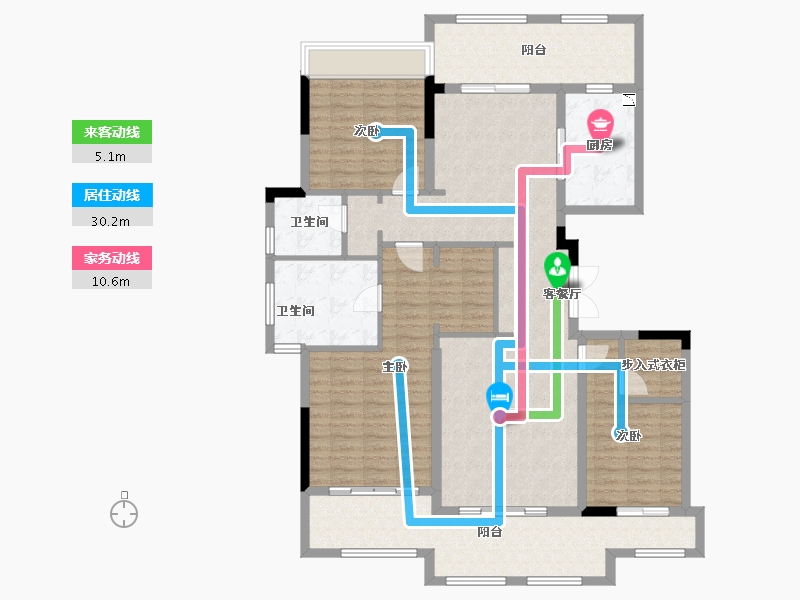 重庆-重庆市-绿城两江御园-138.14-户型库-动静线