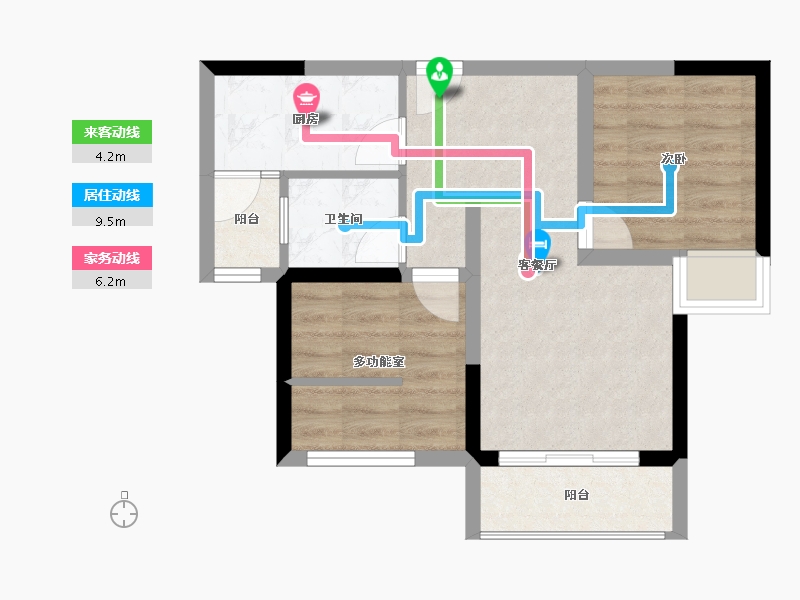 重庆-重庆市-港城小时代-50.55-户型库-动静线