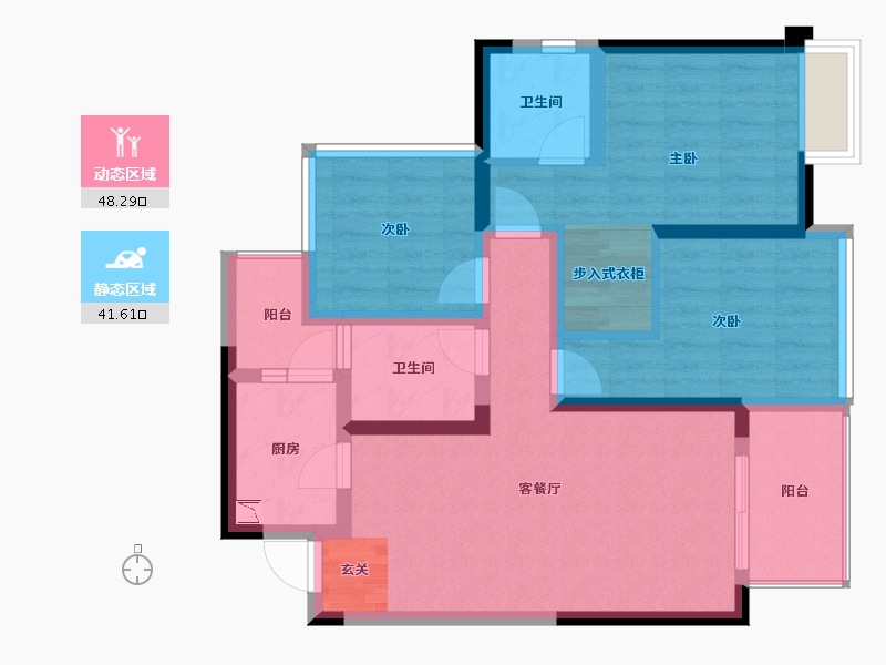 四川省-成都市-百悦国际社区相寓-78.62-户型库-动静分区