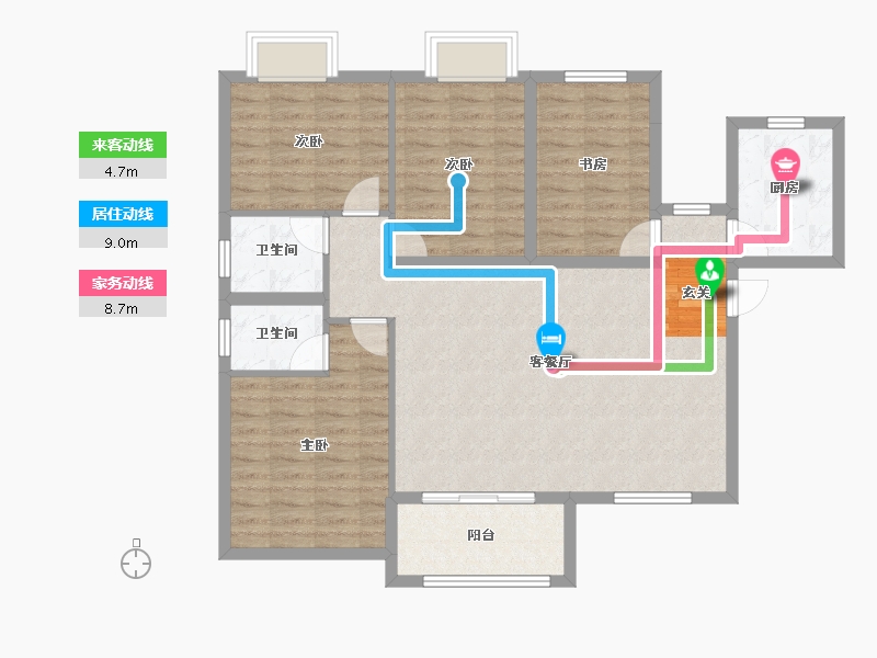 江西省-吉安市-龙鹏国际-102.04-户型库-动静线