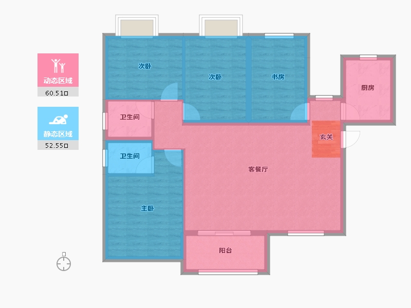 江西省-吉安市-龙鹏国际-102.04-户型库-动静分区