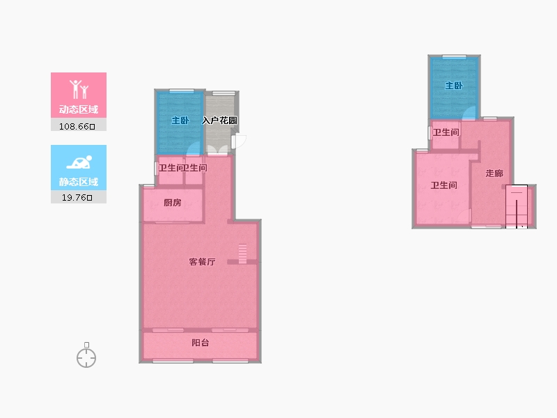 陕西省-西安市-福星惠誉美术城・云玺-120.80-户型库-动静分区