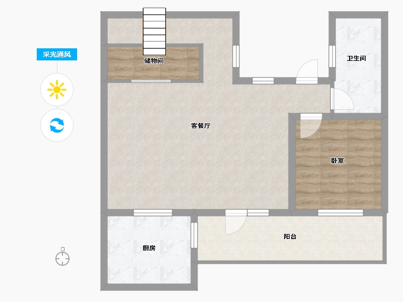 黑龙江省-哈尔滨市-融创御湖宸院-77.23-户型库-采光通风