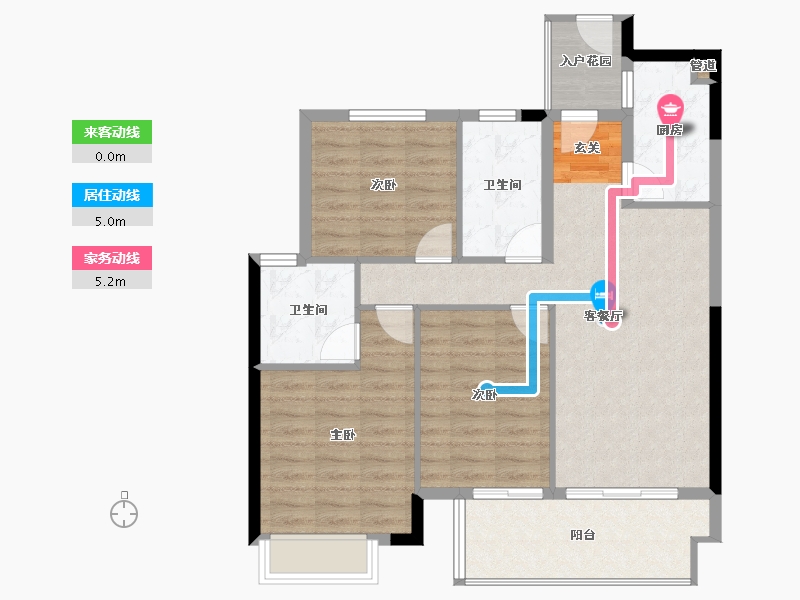 福建省-龙岩市-尚悦居-87.15-户型库-动静线