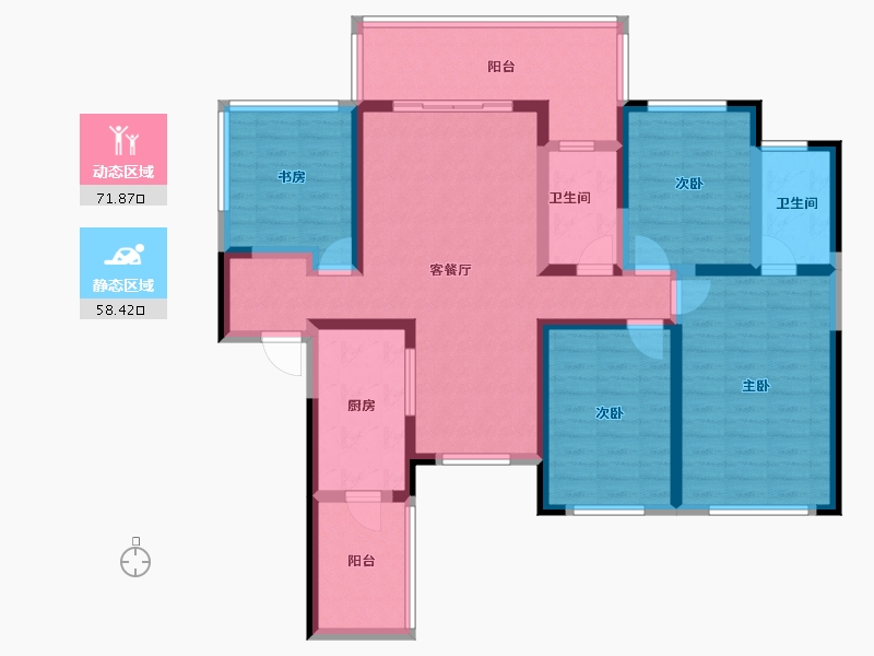 广西壮族自治区-玉林市-绿地城-114.76-户型库-动静分区