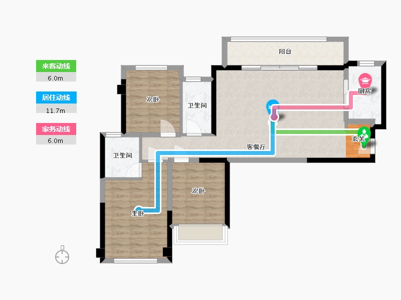 四川省-成都市-首开龙湖紫云赋项目-92.80-户型库-动静线