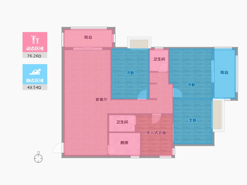 福建省-福州市-前岐雅筑-114.97-户型库-动静分区