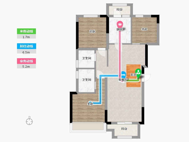 四川省-成都市-招商愉樾-74.75-户型库-动静线