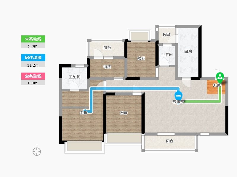 四川省-成都市-逸山公馆-102.19-户型库-动静线