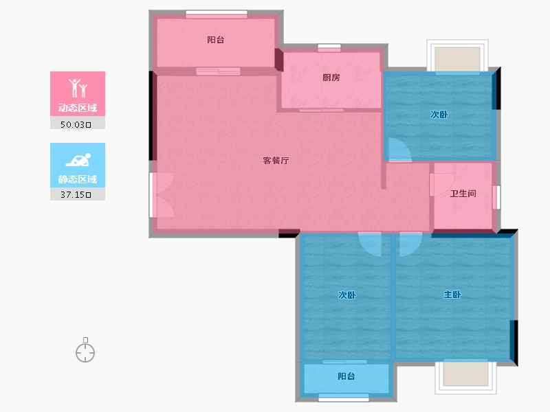 福建省-三明市-凤凰城-79.00-户型库-动静分区