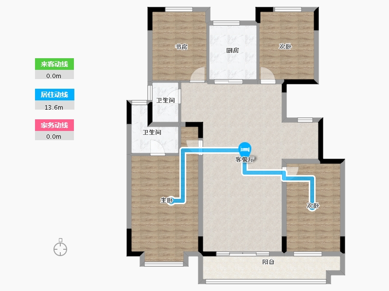 江苏省-徐州市-融悦府-134.00-户型库-动静线