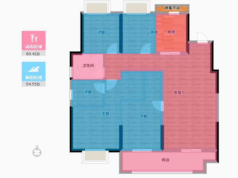 安徽省-合肥市-融创城-103.94-户型库-动静分区