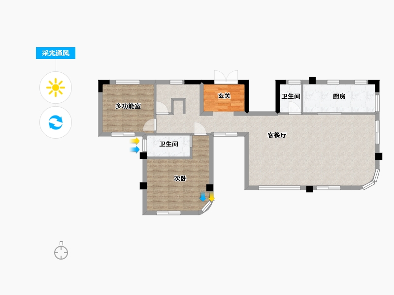 四川省-成都市-中铁星月山湖-94.93-户型库-采光通风