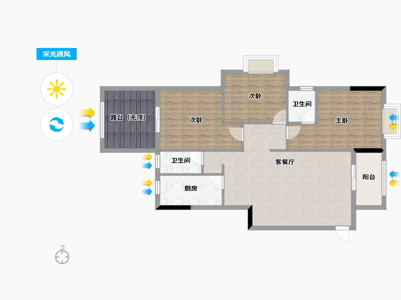 广东省-潮州市-金石镇-102.47-户型库-采光通风