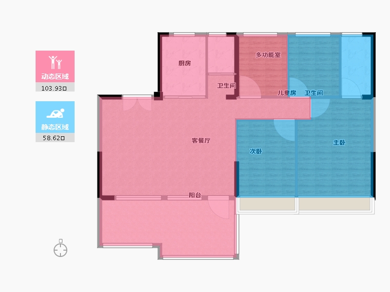 山东省-济宁市-碧桂园济州府珺林堂-150.00-户型库-动静分区