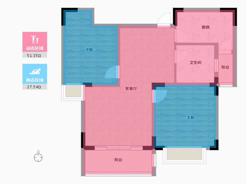 江西省-景德镇市-瓷都名府-70.07-户型库-动静分区